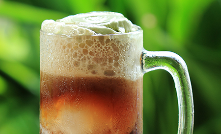 Cran-Grape Ice Cream Float